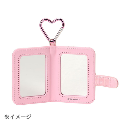 Hello Kitty｜Miniature Quilt Notebook Style Double-sided Compact Mirror with Carabiner｜7×2.5×8.5cm approx.