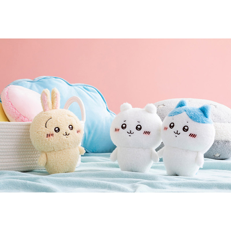 chiikawa｜Standing Fluffy Mascot Holder /Plush Keychain｜135×90×55mm approx.