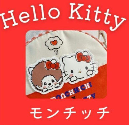 【limit 1】Monchhichi｜Hello Kitty x Monchhichi Round crossbody bag