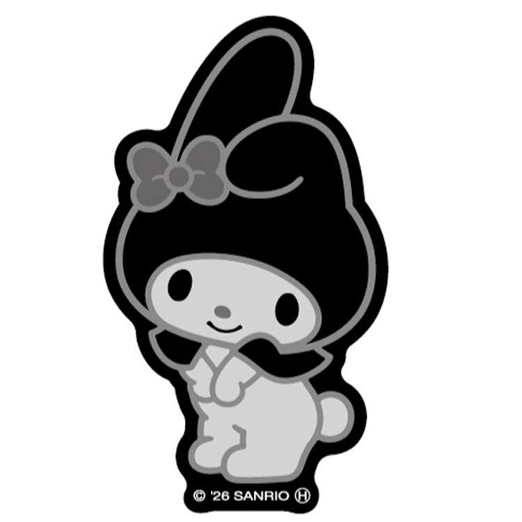 Sanrio｜Monochrome Die-cut Sticker｜53×59mm approx.