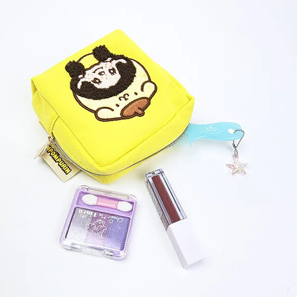 Monchhichi｜Pompompurin x Monchhichi Sagara Embroidery Mini Pouch｜W115×H120×D50mm approx.