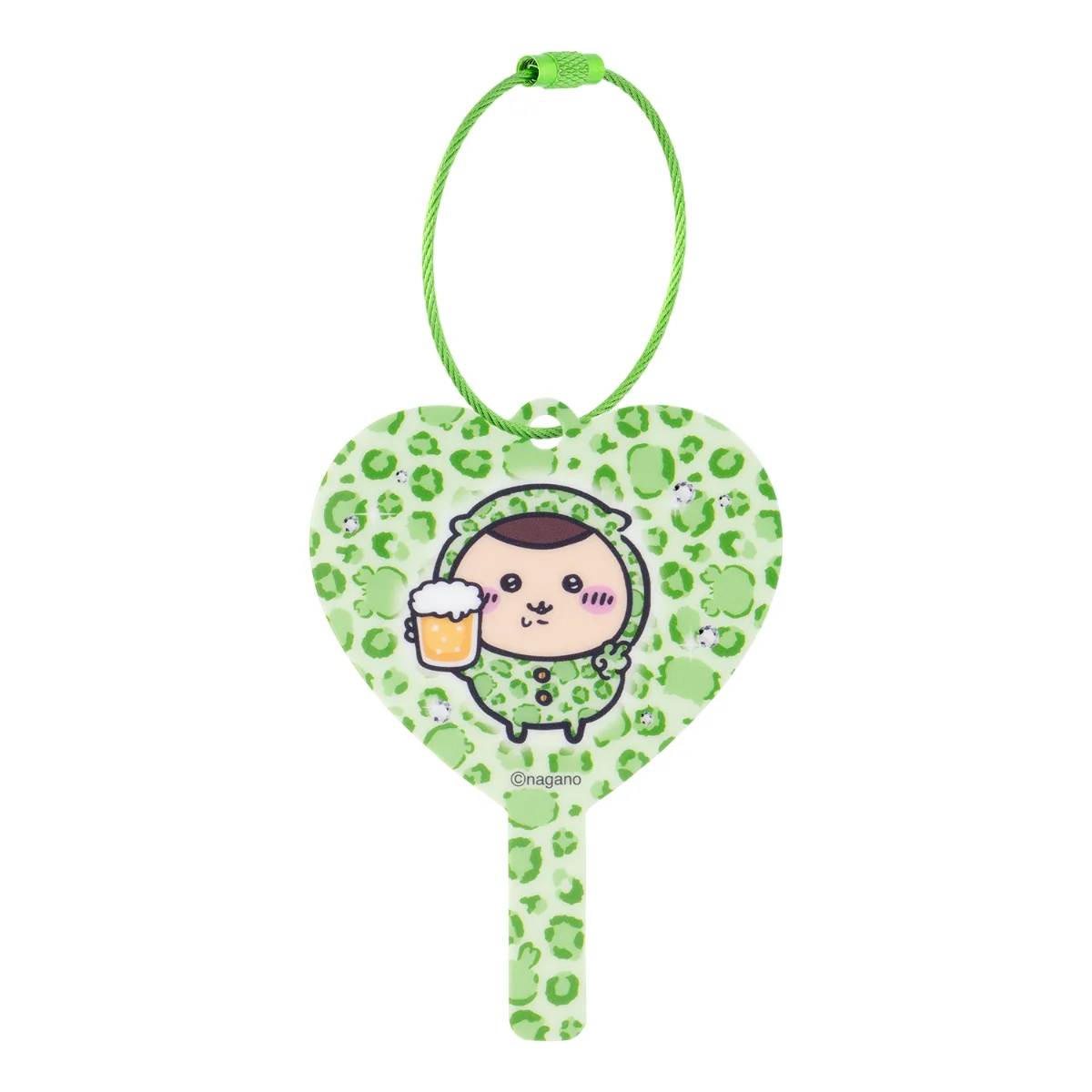 chiikawa｜Sweatshirt Style Leopard Mini Mirror Keychain mystery bag/blind box/All 8 types｜1pc