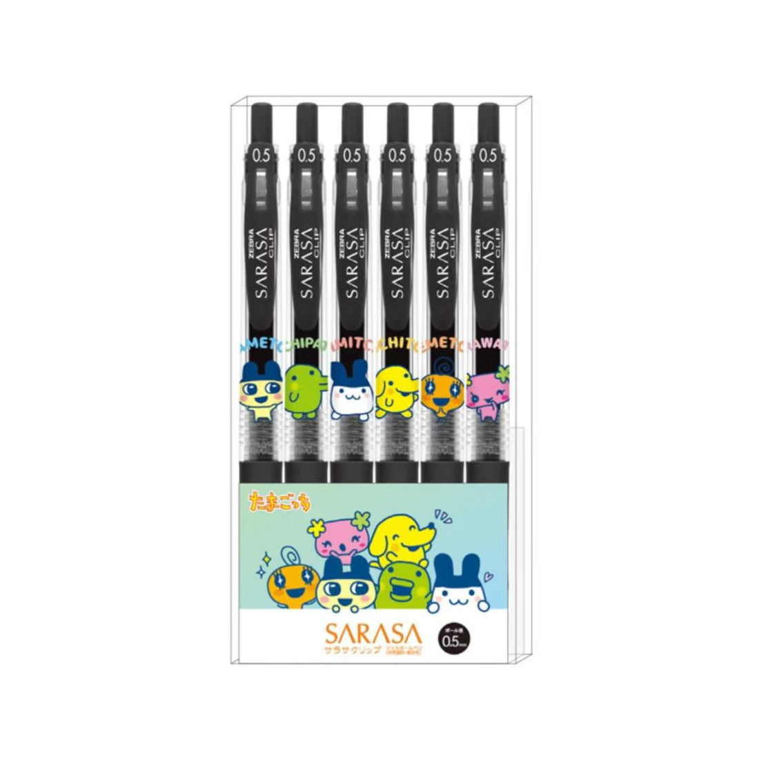 Tamagotchi|Sarasa Clip Gel Pen Set of 6|0.5mm