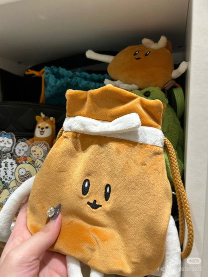 Nagano嘲讽熊｜Market Mochikin Drawstring麻薯福袋巾着/收纳包/束口袋｜约H240 x W270 x D25mm