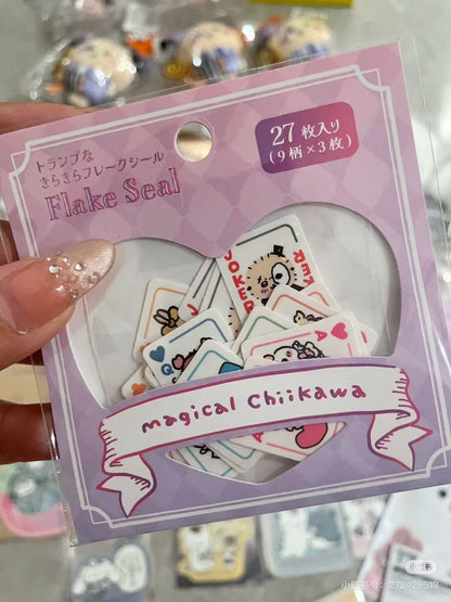 chiikawa｜Magical Chiikawa Trump Card Sparkling Flake Sticker｜27 Sheets