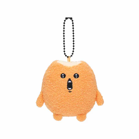 Nagano自嘲熊｜ Characters Petit Mini Mascot (Mogura Croquette / Tomogui))鼹鼠可乐饼/薯饼流汗尖叫毛绒挂件/包挂｜约H90 x W70 x D50mm