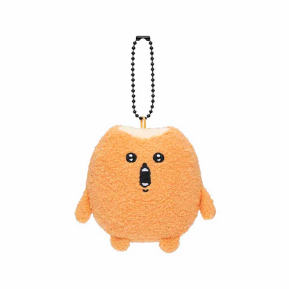 Nagano自嘲熊｜ Characters Petit Mini Mascot (Mogura Croquette / Tomogui))鼹鼠可乐饼/薯饼流汗尖叫毛绒挂件/包挂｜约H90 x W70 x D50mm