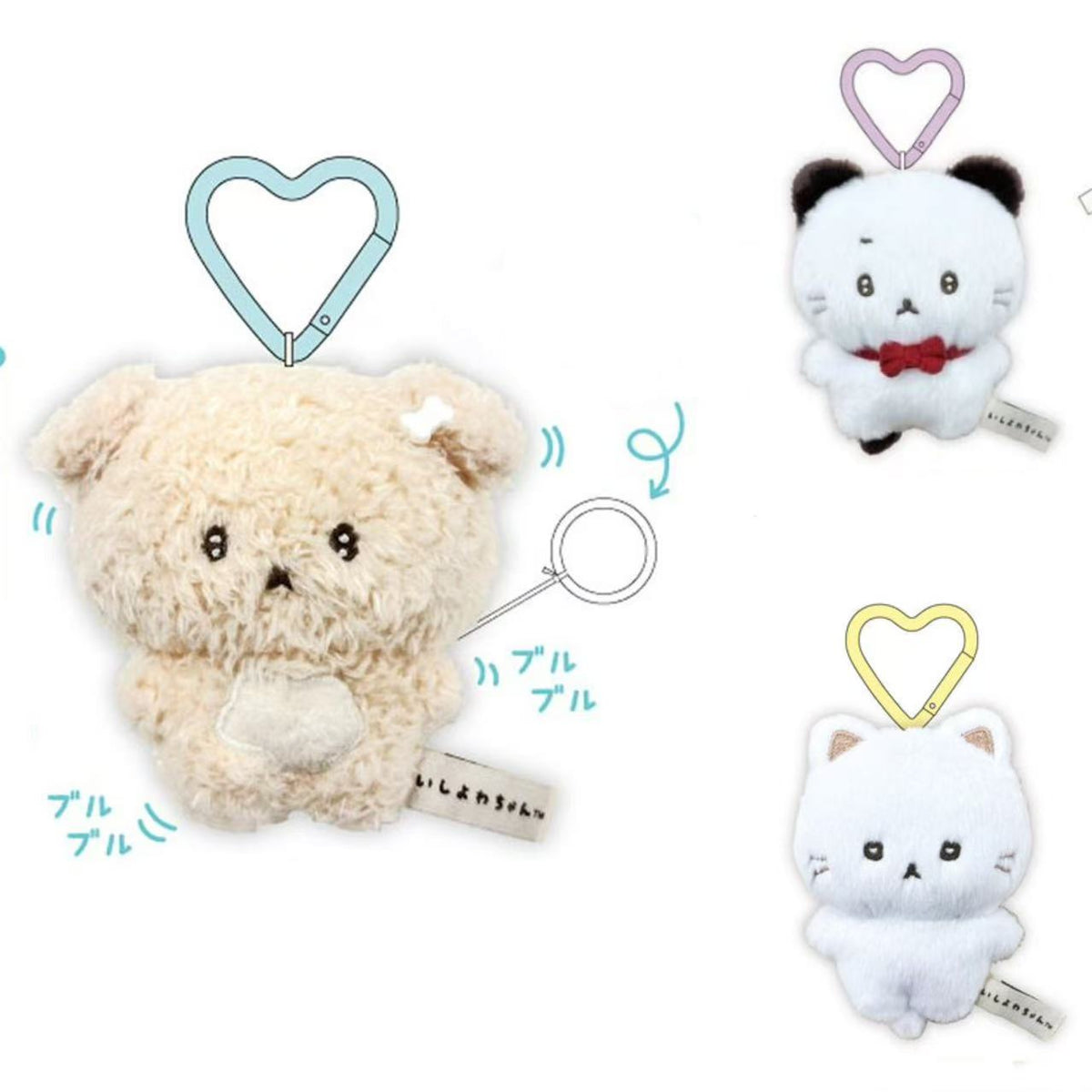 SANX｜Ishiyowa-chan Wobbly Mascot Keychain/Keyring｜H96 x W79 x 65mm approx.