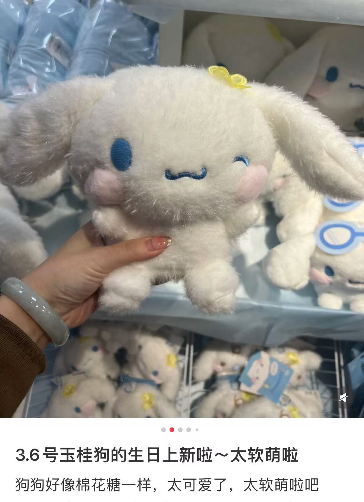 Sanrio｜Cinnamoroll Plump Cheeks Plush Dolls/Plush Toy｜30×13×18cm approx.