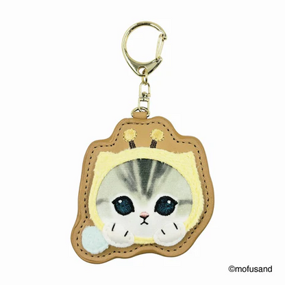 Mofusand｜Fluffy and Fuzzy Patch Keychain/Keyring｜84×103×10mm approx.