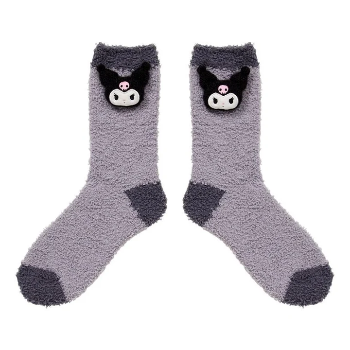 Sanrio｜Characters Plush Fluffy Crew Socks｜23-25cm approx.