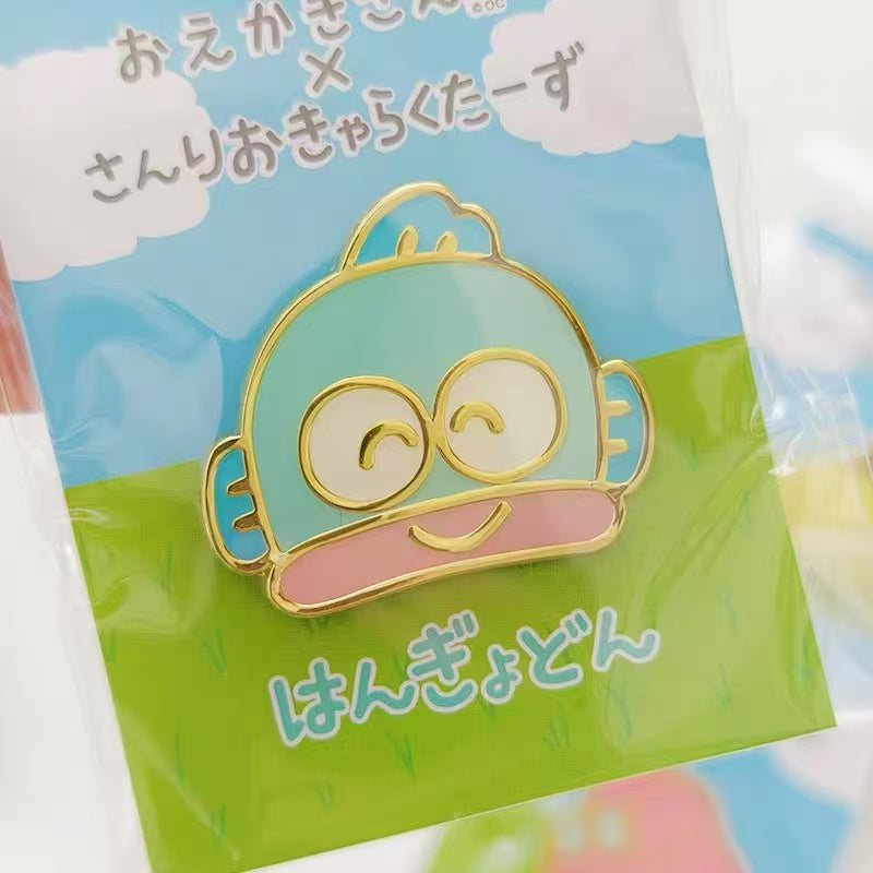 Sanrio｜Oekakisan ×Sanrio Pin Badge｜H20 x W25 approx.