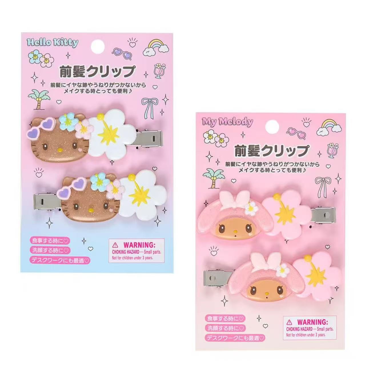 Sanrio｜Sparkling Summer Pool Bangs Clip｜W8 x D1.5 x H3cm approx.