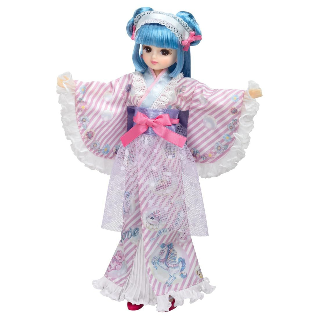 Licca｜Takara Tomy Licca-chan Doll Neko Yukata Kimono ｜26 x 12 x 4cmapprox.