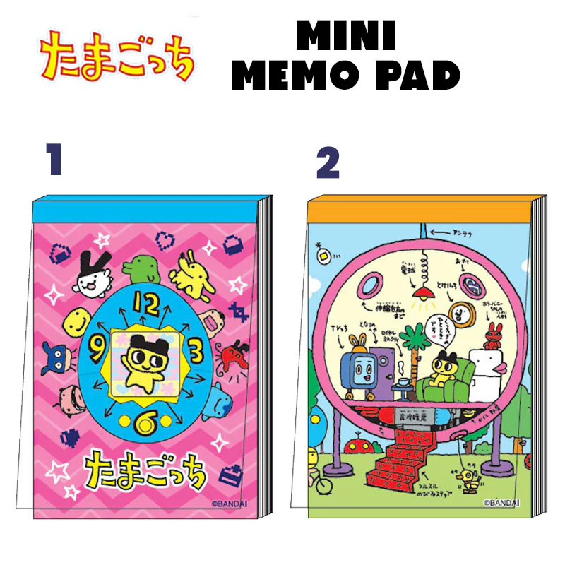 Tamagotchi|Mini Memo Pad|W60 x H85 x D11mm