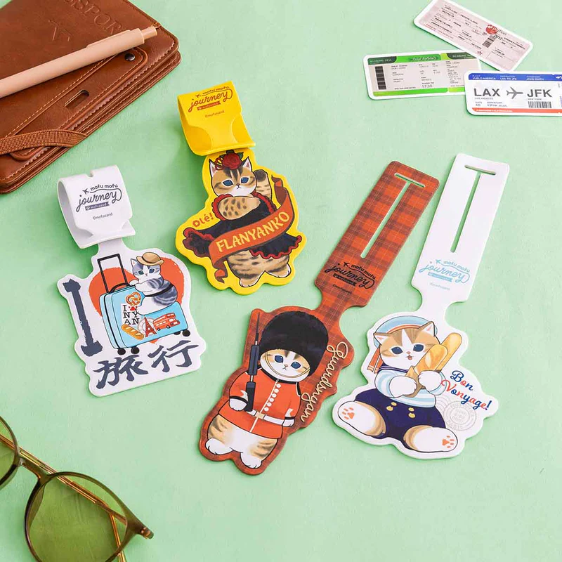 Mofusand｜mofumofu Journey Die-cut Luggage Tag｜H226 x W65 x D2mm approx.