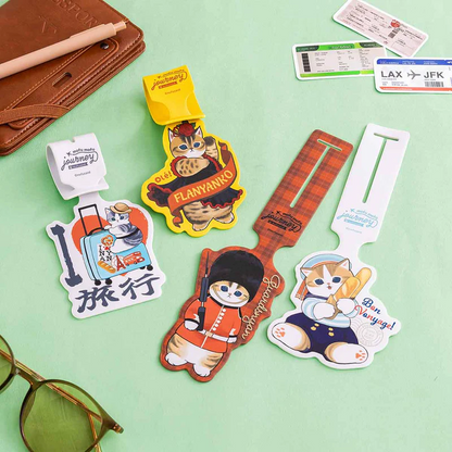 Mofusand｜mofumofu Journey Die-cut Luggage Tag｜H226 x W65 x D2mm approx.