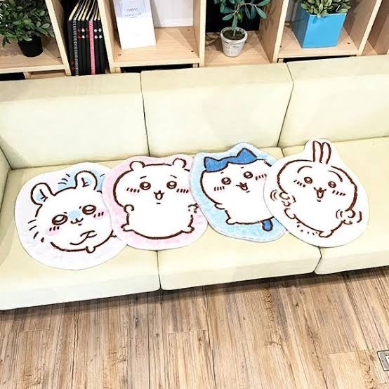 Chiikawa|毛茸茸防滑地毯/地垫/坐垫|約幅40×奥行42cm