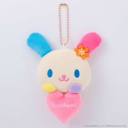 Sanrio｜Heart Tape Measure Mascot Holder /Plush Keychain｜W6.5 × H7.5 cm approx.