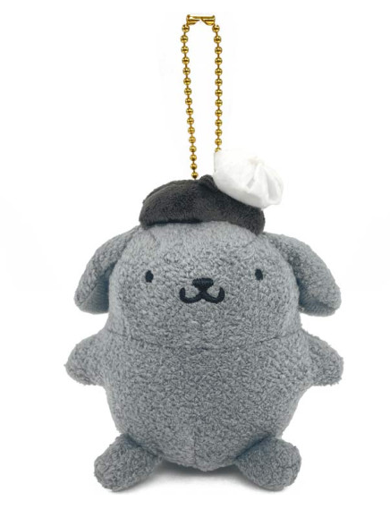Sanrio｜Pompompurin 30th Anniversary Mascot Holder /Plush Keychain｜12.5×10×8cm approx.