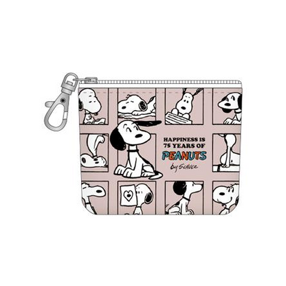Snoopy｜PEANUTS 75th Anniversary Petit Pouch｜110 x 85 x 25 mm approx.