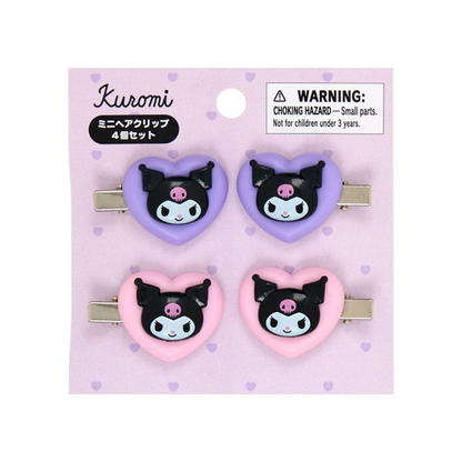 Sanrio｜Heart Mini Hair Clip Set｜3.5×1.2×2.5cm approx.
