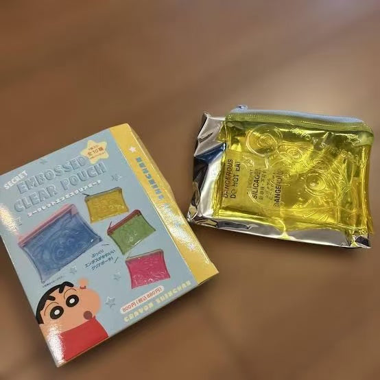 Crayon shin-chan｜Secret Emboss Clear Pouch mystery bag/blind box/All 10 types｜1pcs