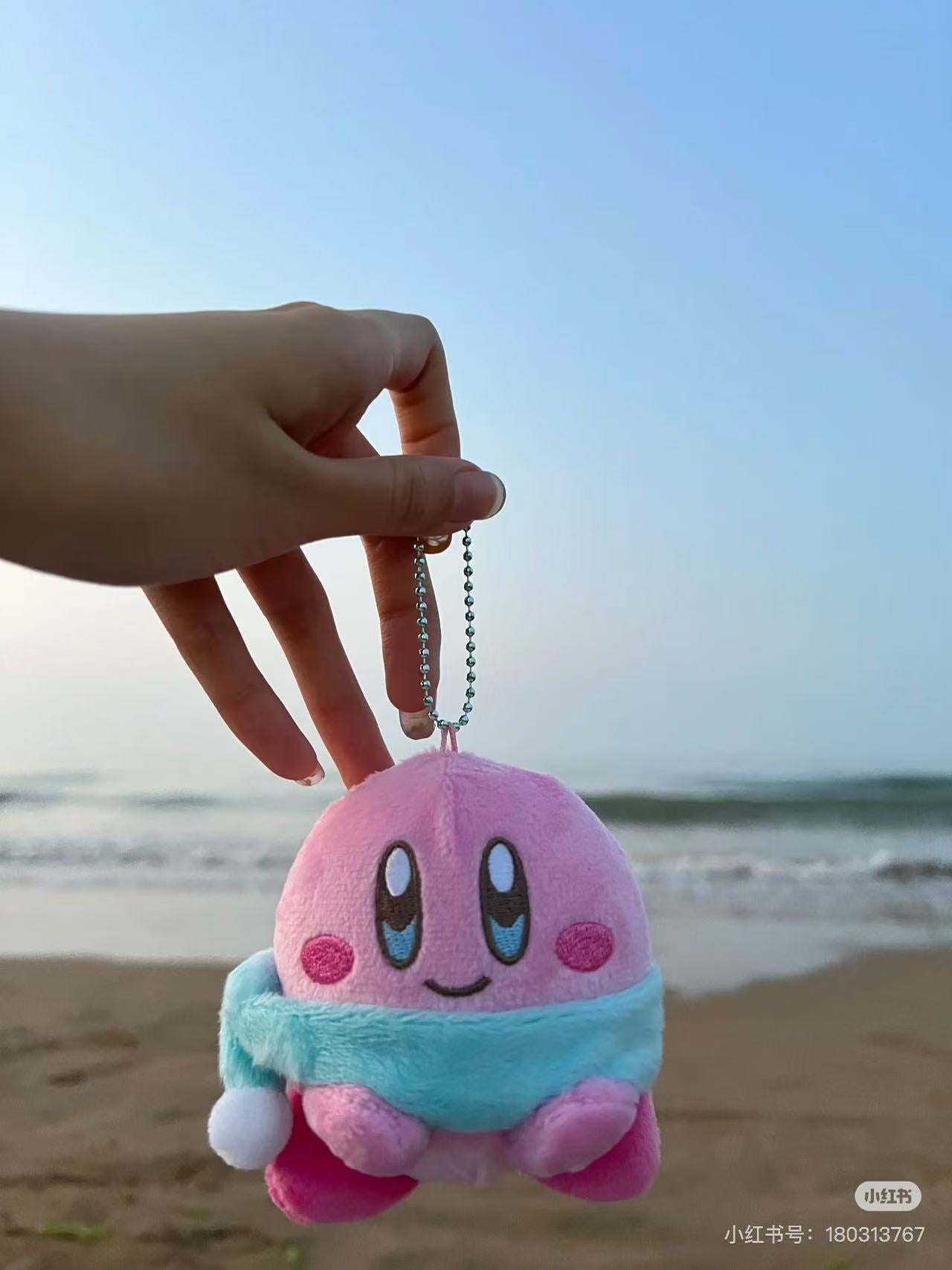 Kirby｜Nukuizu Mascot Holder /Plush Keychain｜H11cm x W9-10cm x D8cm approx.