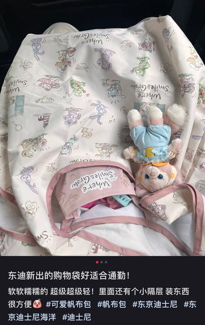 Disney迪士尼｜Where Smiles Grow Shopping Bag东迪夏日剧场系列购物袋/软软糯糯超级轻/还有小隔层