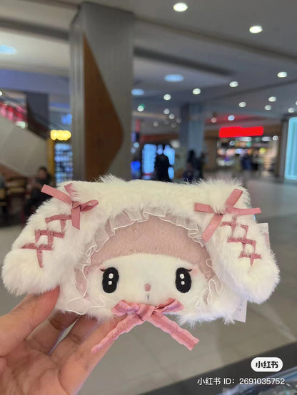 Sanrio｜第三代暗黑地雷限定毛绒卡包｜约16×3×9cm
