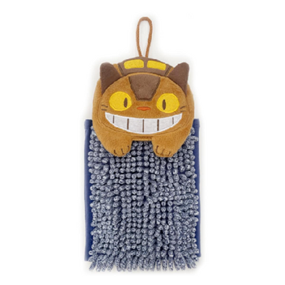 My neighbor totoro｜Fluffy Hand Towel吉卜力宫崎骏卡通角色可悬挂吸水速干超细纤维刺绣擦手巾｜约W16 x H34 x D4 cm