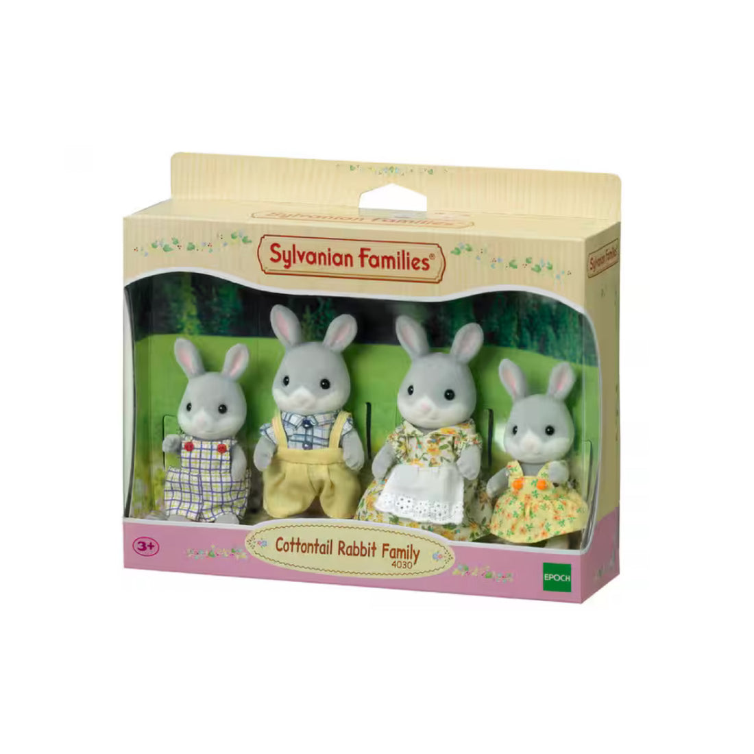 SylvanianFamilies|Cottontail Family Animal Rabbit Figure Doll Kids Playing Toy-4030