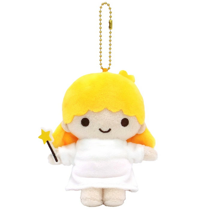 Sanrio｜Little Twin Stars Collection 70s Angel Retro Mascot Holder /Plush Keychain｜12×6×13cm approx.