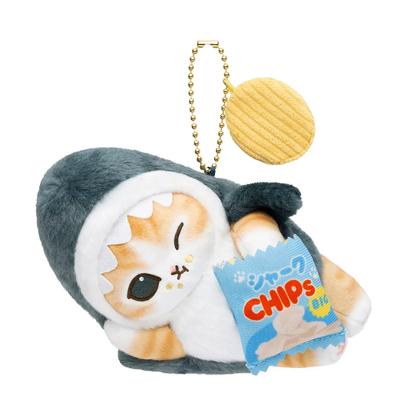 Mofusand｜Lazy Potato Chip Shark Meow Mascot Holder /Plush Keychain｜90×155×120mm approx.