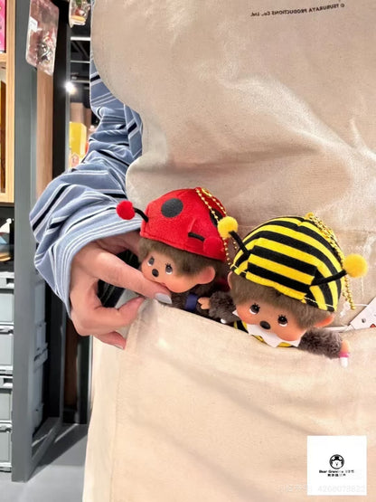 Monchhichi｜ Kao Deka  Mascot Holder /Plush Keychain｜H11 x W8 x D6cm approx.
