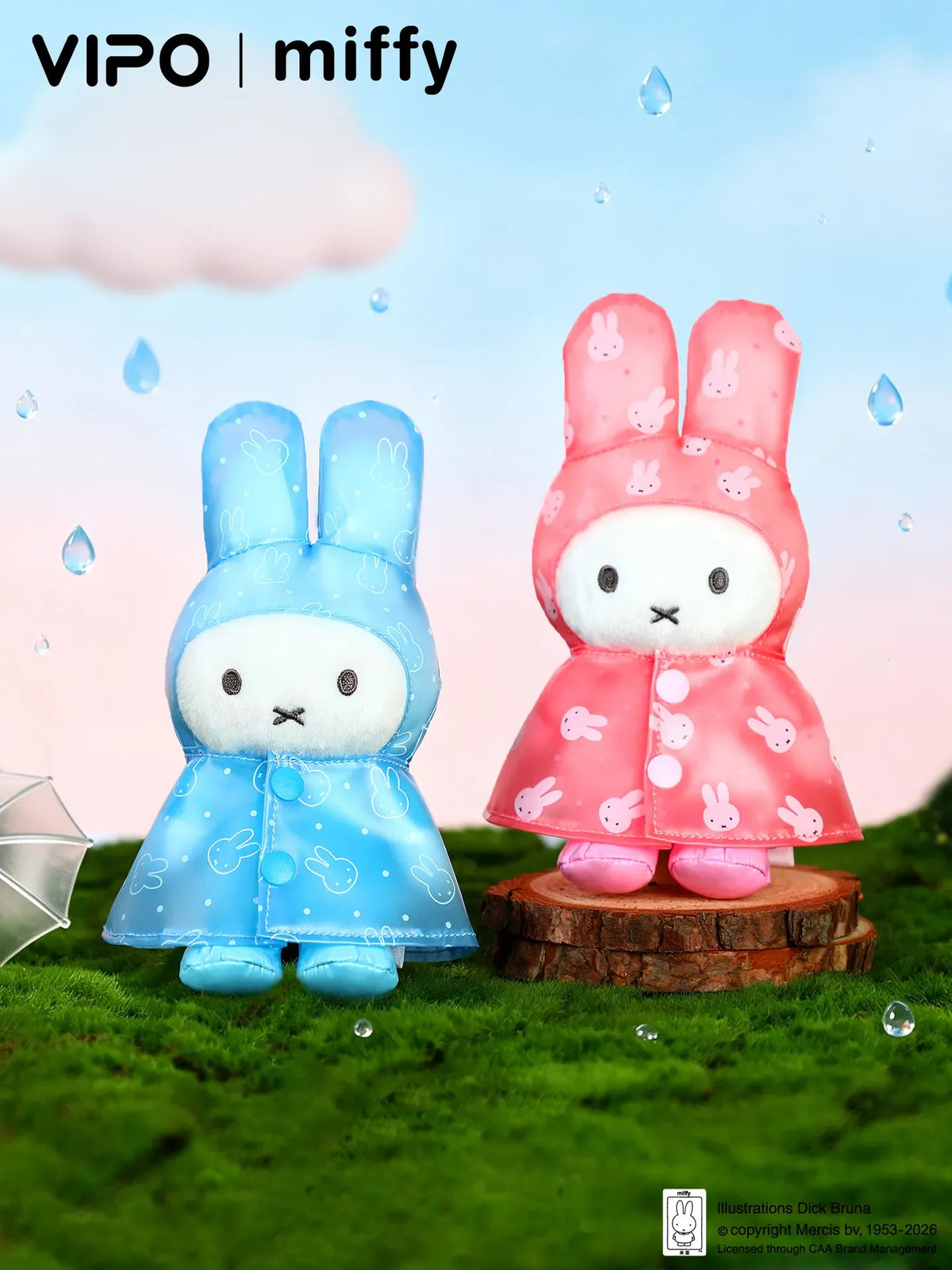 Miffy｜VIPO Rainy Days Raincoat Keychain Blind Box