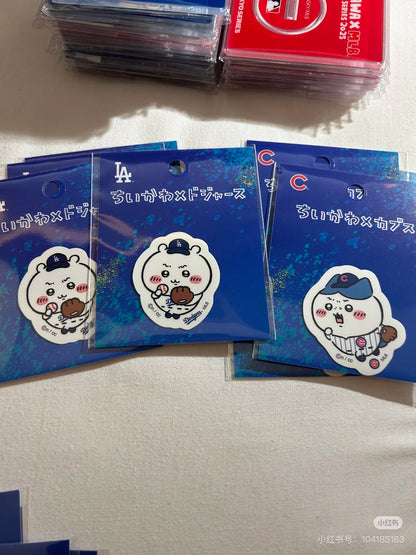 Chiikawa｜Chiikawa X  MLB Tokyo Series Die-cut Sticker｜H64 x W62mm approx.