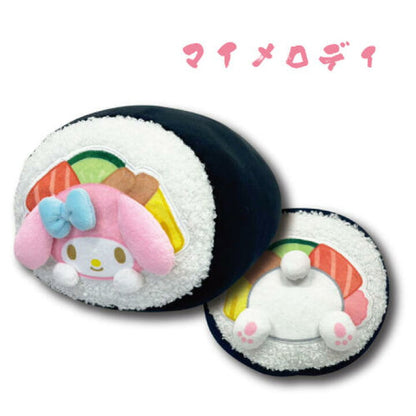 Sanrio｜Mini Cushion Sushi Roll｜H15 x W16 x D23cm approx.