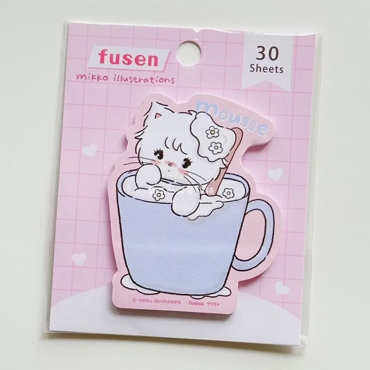 mikko illustrations｜Funbox Die-cut sticky notes｜30 Sheets