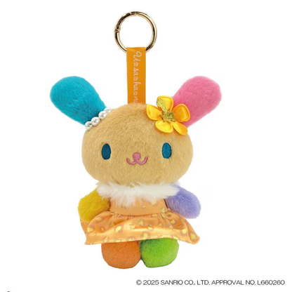 Sanrio｜Characters Sun-tanned Leopard Mascot Holder /Plush Keychain｜H12 x W13.5 x D9.5cm approx.