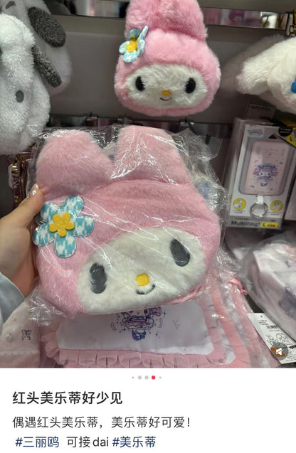 Sanrio｜My Melody Plush Sacoche Kaohana Shoulder Bag｜15cm x 20cm x 2cm approx.