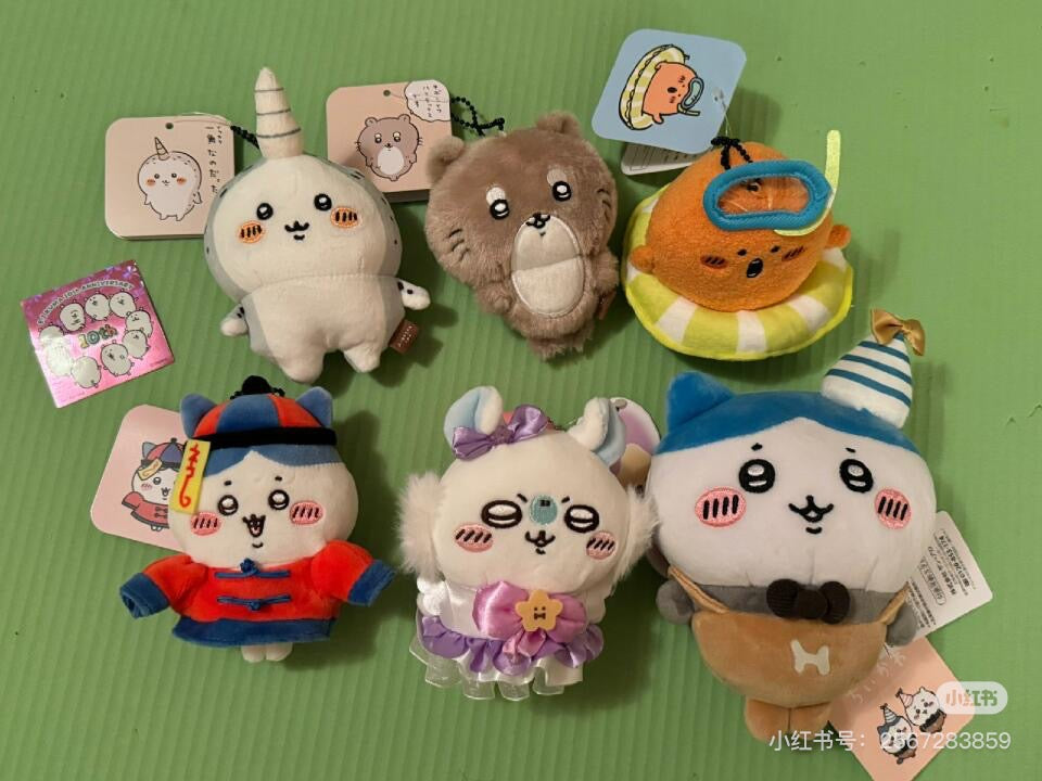 Nagano嘲讽熊｜Characters FRIENDS Mascot (one corner) 独角鲸毛绒挂件/包挂｜约H135×W90×D50mm