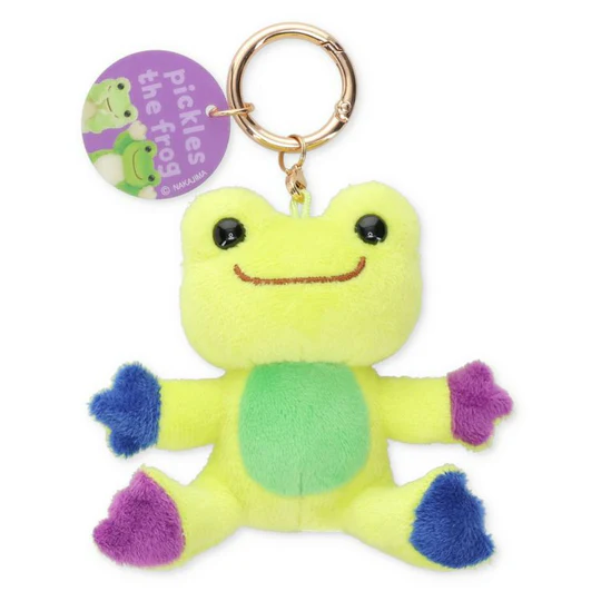 Pickles Frog泡菜蛙｜Carabiner Plush Keychain Photo Green绿色照片泡菜蛙毛绒挂件/钥匙扣｜约H8×W9×D4.5cm