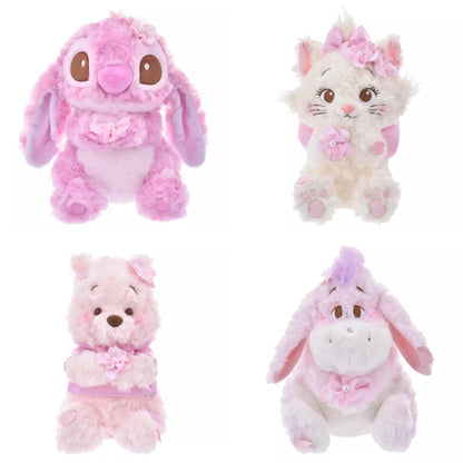 Disney迪士尼｜ Cherry Blossom Sakura 2025Collection  PlushToy 东迪2025年限定樱花粉坐姿可爱角色毛绒玩偶/公仔/超好摸玫瑰卷毛｜ 约25.5×23×20cm