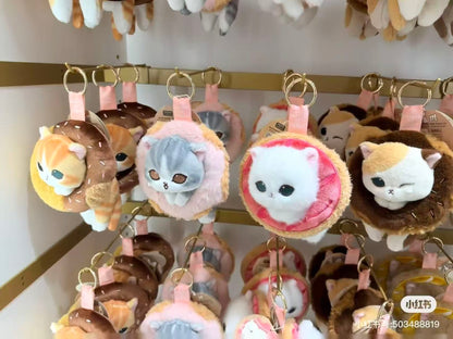 Mofusand｜COFFEE AND DONUTS Mascot Holder /Plush Keychain｜ H130 x W130 x D160mm approx.