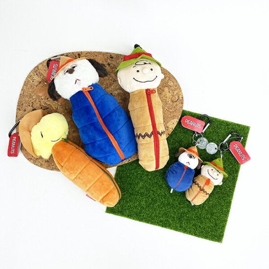 Snoopy｜露营睡袋系列笔袋/收纳袋/挂件｜约31cm×12cm×9cm