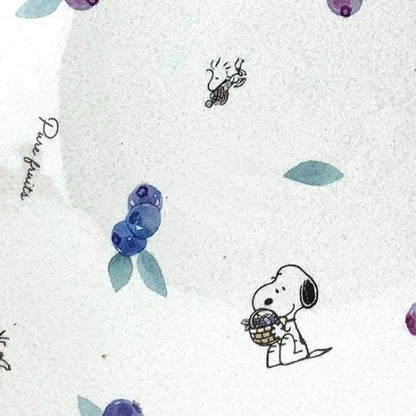 Snoopy｜日本制手绘感史努比蓝莓陶瓷盘/礼盒装｜约6cm×22cm×22cm