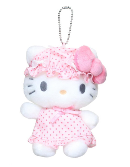 Sanrio｜Nightcap Ribbon Mascot Holder /Plush Keychain｜105×140×75mm approx.