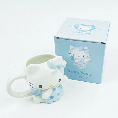 Sanrio｜Sun Art Sanrio Die-Cut Mug Angel Hello Kitty｜11.0 x 11.1 x 11.3cm approx.