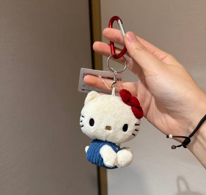 HelloKitty｜Classic Carabiner Mascot Holder /Plush Keychain｜7.5×5×9cm approx.